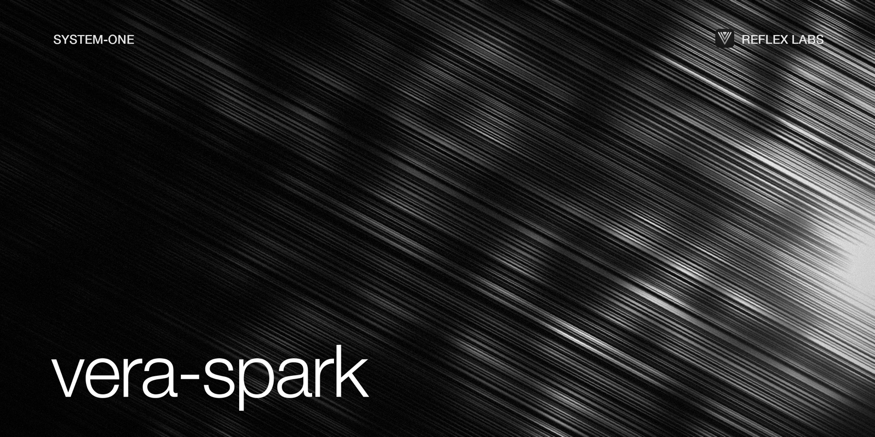vera-spark banner: diagonal streaks of light